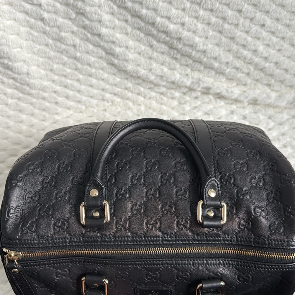 Gucci GG Guccissima Leather Boston Handbag-265697-Authentic-EUC - Picture 14 of 16